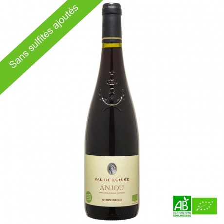 Vin d'Anjou AOP Val de Louise bio sans sulfite ajouté 75cl