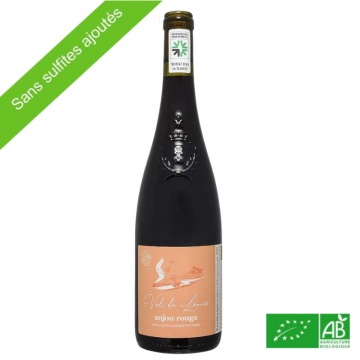 Vin d'Anjou AOP Val de Louise bio sans sulfite ajouté 75cl
