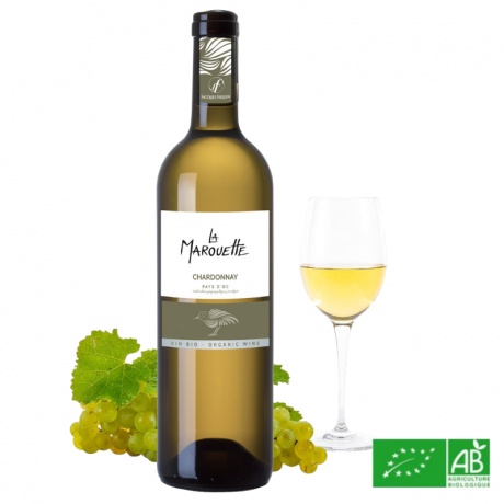 IGP Pays d'Oc Chardonnay bio La marouette 75cl - 12.5%vol