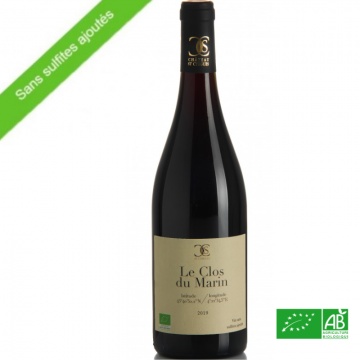 Vin rouge bio Costières de Nîmes sans sulfites ajoutés 75cl