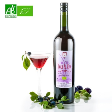 Vin de prunes et prunelles biologique TOU & DY - 75cl