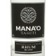 Mana'o Rhum blanc Pure canne 70cl - 50%Vol